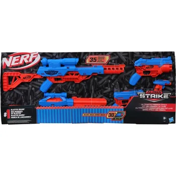 Dětská zbraň Nerf Mega sada Alpha 5v1, 5 odpalovačů a 30 šipek