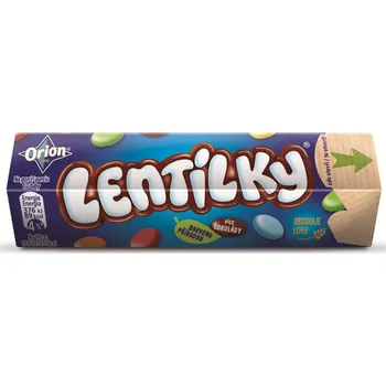 Cukrovinka Lentilky krabička 28g (Kartonové balení : 64 ks)
