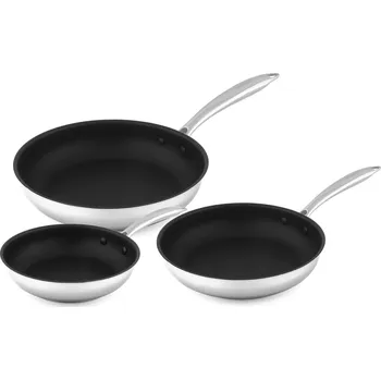 Pánev Siguro Sada pánví Pure Delight, průměr 20 + 24 + 28 cm, ocel, ILAG®