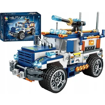 ostatní stavebnice Stavebnice Vojenské auto s vystřelovačem Vojenský vůz SUV 0710
