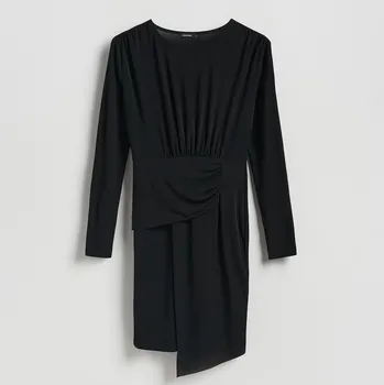 Dámské šaty Reserved - Asymetrické šaty - černý - 481KL-99X - 481KL-99X-M