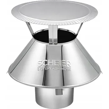 Komín Kominová hlavice fi 100 kužel + stříška zakončení komínu difuzér ústí