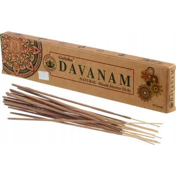 Čajovna Vonné tyčinky Goloka Davanam 15 gramů 6 kusů