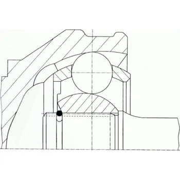 Posilovač řízení Kloub hnací hřídele - LOBRO 303364