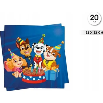 Papírový ubrousek Papírový ubrousek Tlapková patrola - narozeninová dekorace