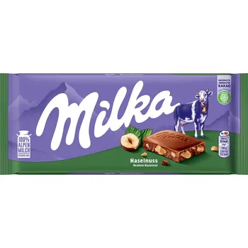 Čokoláda Milka 90g OŘÍŠKOVÁ cena za kartonové balení (Kartonové balení : 24 ks)