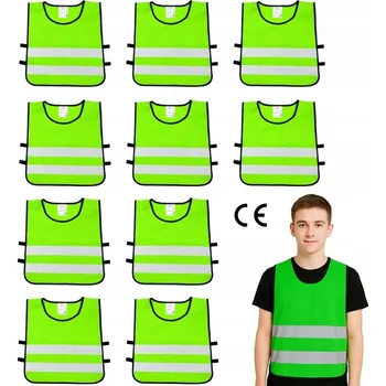 Výstražná reflexní vesta pro děti a mládež 50x55cm M 10 Ks