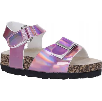 Dívčí sandály Casu dětské sandálky eko kůže růžové, velikost 26