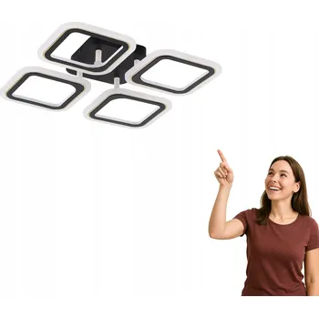 Stropní Svítidlo Zuma Line 39,4 x 39,4 cm černá