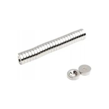 Dekorativní magnet Neodymový prstencový magnet Magnet pro šroub 10 MP 12x(8x4)x3 N38 (10 kusů)