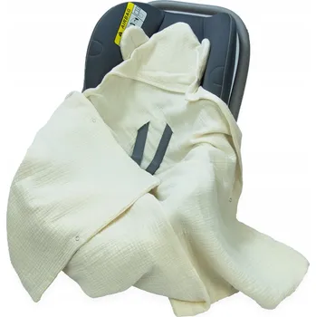 Zavinovačka ZAVINOVAČKA DO AUTOSEDAČKY/NOSÍTKA MUŠELÍNOVÁ S KAPUCÍ, DEKA Kerstin