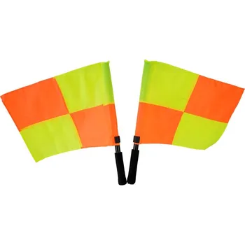 Píšťalka pro rozhodčího saller set praporků pro pomezní rozhodčí Kostkované praporky pro čárové rozhodčí