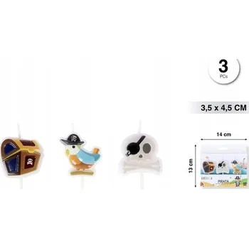 Dortová svíčka Narozeninová svíčka pirát - dekorace na dort