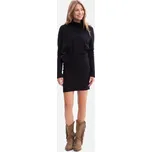 ELEGANTNÍ DÁMSKÉ ŽENSKÉ ŠATY S MIKINOVOU SUKNÍ ČERNÉ 40/42 L/XL