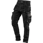 Pracovní džíny černé 5-kapes do pasu bavlna L/52 NEO
