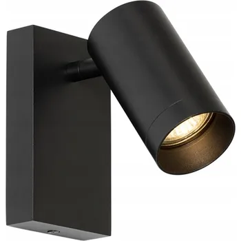 Nástěnné svítidlo Inteligentní černé nastavitelné nástěnné svítidlo s vypínačem, s Wifi GU10 50mm -