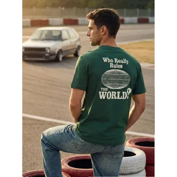 Sinsay - Bavlněná košilka s potiskem - zelená - 267HL-77X - 267HL-77X-2XL