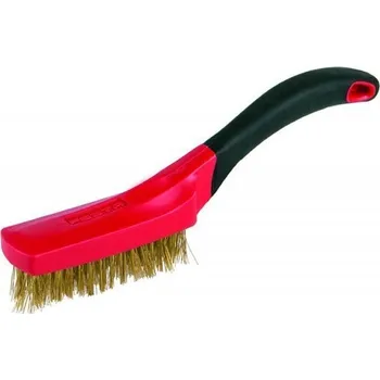 Drátěný kartáč Levior Ruční kartáč, 5 řad, mosazný drát