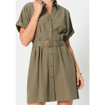 Dámské šaty Sinsay - Šaty - khaki - 666FI-88X - 666FI-88X-XL