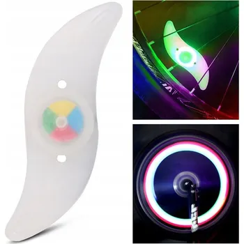 Cyklosvítilna LED SVĚTLO NA KOLO, KRYT NA DRÁTY KOLA, SVĚTLO NA KOLO DO VÝPLETU KOLA 1 Ks