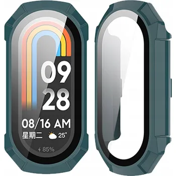 Pouzdro na mobilní telefon Pouzdro se sklem na hodinky Bizon pro Xiaomi Smart Band 9, sklo pouzdra