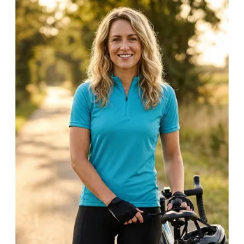 Dámské tričko Dámský cyklo dres ALTISPORT NoPrint NP/ALW115NJ TURQUOISE L