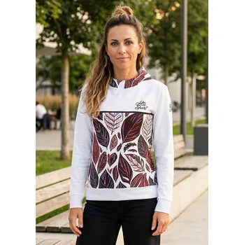 Dámská mikina Dámská funkční mikina premium ALTISPORT VOJ/ALW061MI01 BÍLÁ/VÍNOVÁ XS