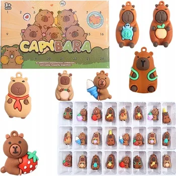 Vánoční dekorace Adventní kalendář Vánoční papírové sáčky na dárky 24 kusů