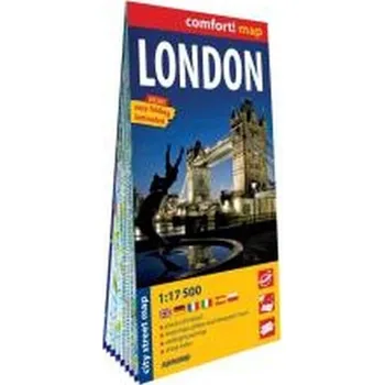 London laminowany plan miasta 1:17 500 - opracowanie zbiorowe