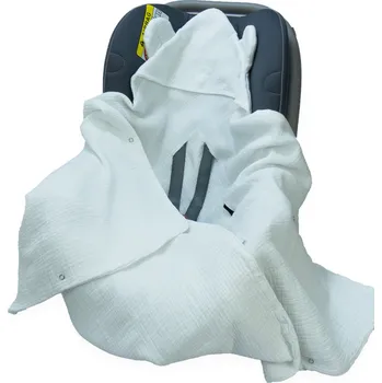 Zavinovačka ZAVINOVAČKA DO AUTOSEDAČKY/NOSÍTKA MUŠELÍNOVÁ S KAPUCÍ, DEKA Kerstin