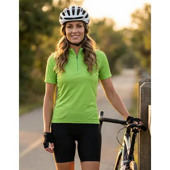 Dámské tričko Dámský cyklo dres ALTISPORT NoPrint NP/ALW115NJ LIME GREEN XXL