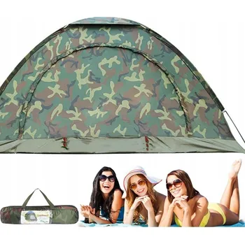 Stan Kempingový stan pro 2 osoby, maskáčový, rodinný stan, outdoorový stan pro turistiku