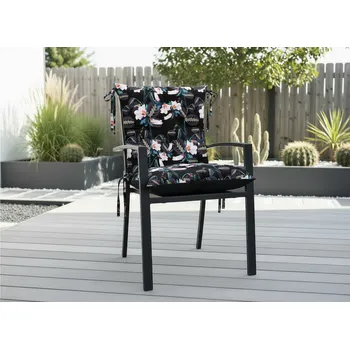 Podsedák Zahradní prošívaný podsedák na židli s opěrkou OSCAR vzor 97 50x50x50 cm Mybesthome