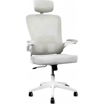 Kancelářská otočná židle k psacímu stolu Ergo Lite LVNSystem bílá 107-131 cm, nosnost 120 kg