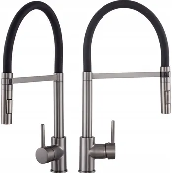 Vodovodní baterie Stojánková kuchyňská baterie Gamma VENTO šedá