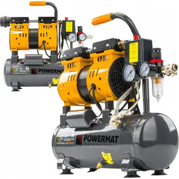 Kompresor Bezolejový kompresor Powermat PM-KBO-6T 6 l 8 bar