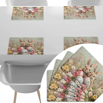 prostírání VELIKONOČNÍ PROSTÍRÁNÍ NA STŮL POD TALÍŘE 4 KS, ODOLNÉ PROTI SKVRNÁM, 45x30 CM