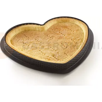 Výroba svíčky Forma na dorty, prsten ve tvaru srdce 205x190x20 mm, Tarte Ring Amore, 28 ks | SILIKOMART, Tarte 4.0