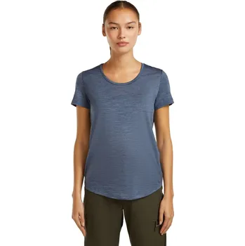Dámské tričko Dámské merino triko s krátkým rukávem ICEBREAKER Wmns Mer 125 Cool-Lite Sphere III SS Scoop, Dawn Hthr velikost: S