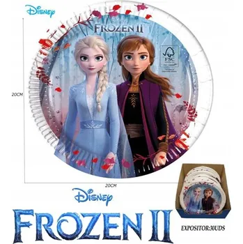 Talíř Papírový talíř Frozen II - na oslavu