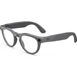 Meta RAY-BAN Meta Headliner (Standard) Smart Glasses (Gen 2) - Shiny Asteroid Grey, Clear to Emerald