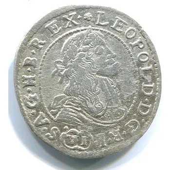 Leopold I. VI Kreuzer 1681/KB. Kremnica. Ag.