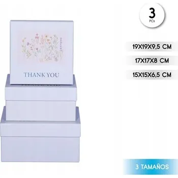 Úložný box Krabička s víkem 15x15 cm - elegantní