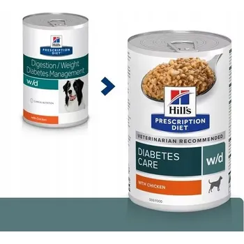 Krmivo pro psa HILL'S PD CANINE W/D Diabetes Care konzerva 370g