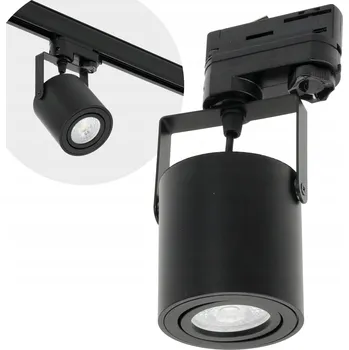 Bodové svítidlo Černý Spot Reflektor na Lištu GU10 pro Lištový Systém, Nastavitelný