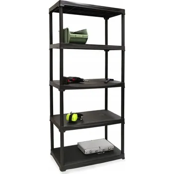Dílenský regál Plastový regál Product Placement 5 polic 60 x 30 x 176 cm, max. nosnost 20 kg