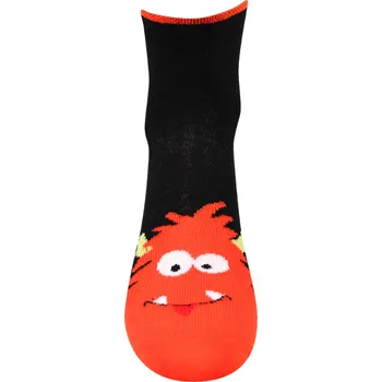 Dětské ponožky Fuski Boma - BUBU - černo-červená