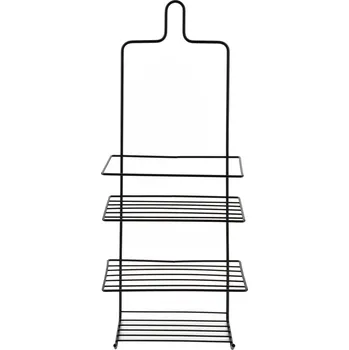 police Koupelnová polička CARL BLACK 18,5x47,5 cm černá