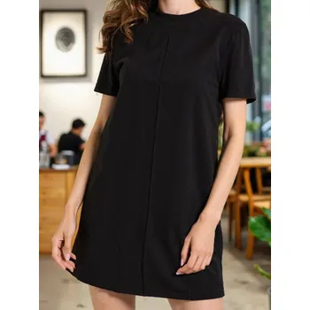 Dámské šaty Sinsay - Žebrované pletené mini šaty - černá - 599FI-99X - 599FI-99X-XXL