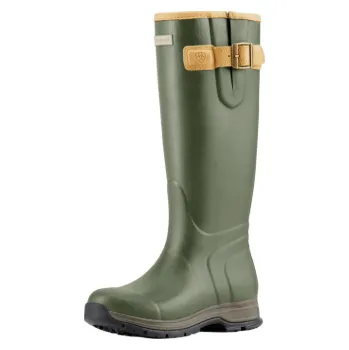 Jezdecká obuv Dámské zateplené holinky Ariat Burford Insulated Rubber Olive Green Zelená 42,5